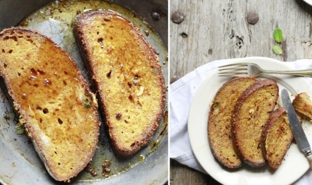  Yogurt, Amaretto and Mint French Toast