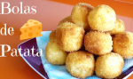 Bolas de patata,rellenas de queso,receta para niños