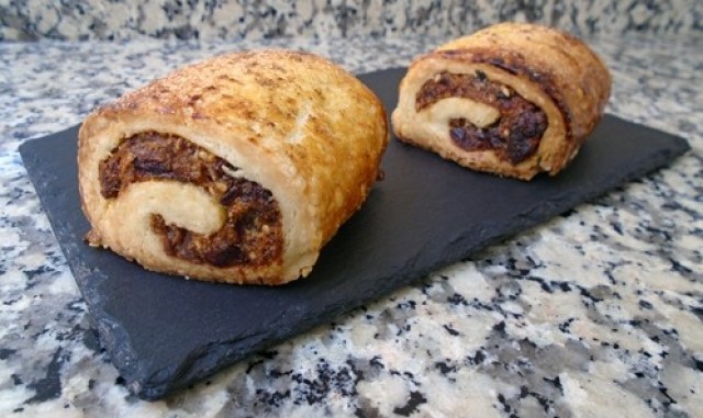 Pastelitos de dátiles y arándanos