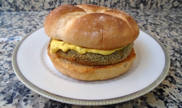 Hamburguesas de salmón y espinacas