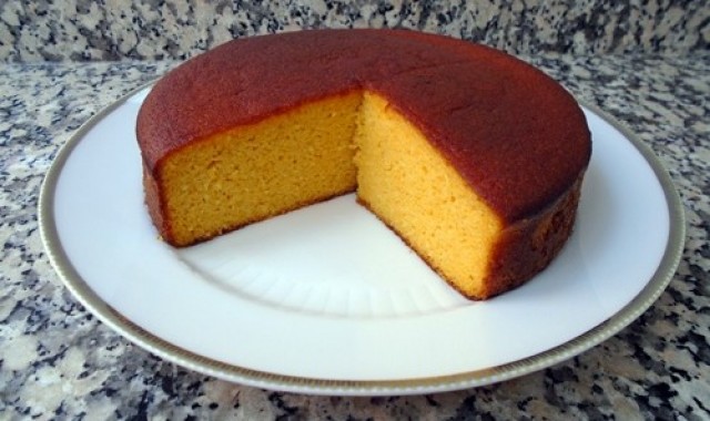 Bizcocho de almendra y mandarina