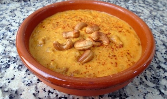 Kaju curry o curry de anacardos