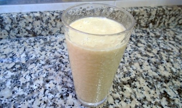 Batido de avena y manzana sin azúcar