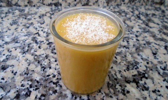 Crema de piña y naranja